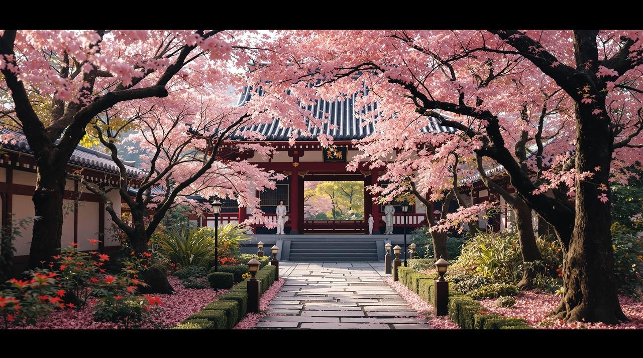 4K唯美：樱花盛开的日本